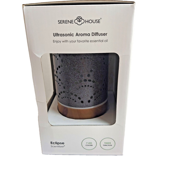 Serene House Essential Oil Diffuser Eclipse Ultrasonic Aroma Adjustable Mist NEW - Picture 9 of 9